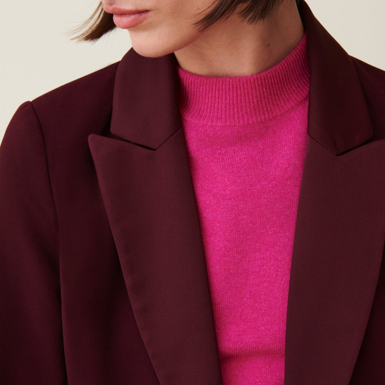 Claudie Pierlot - Chaqueta de Traje Abotonada con Cinturón