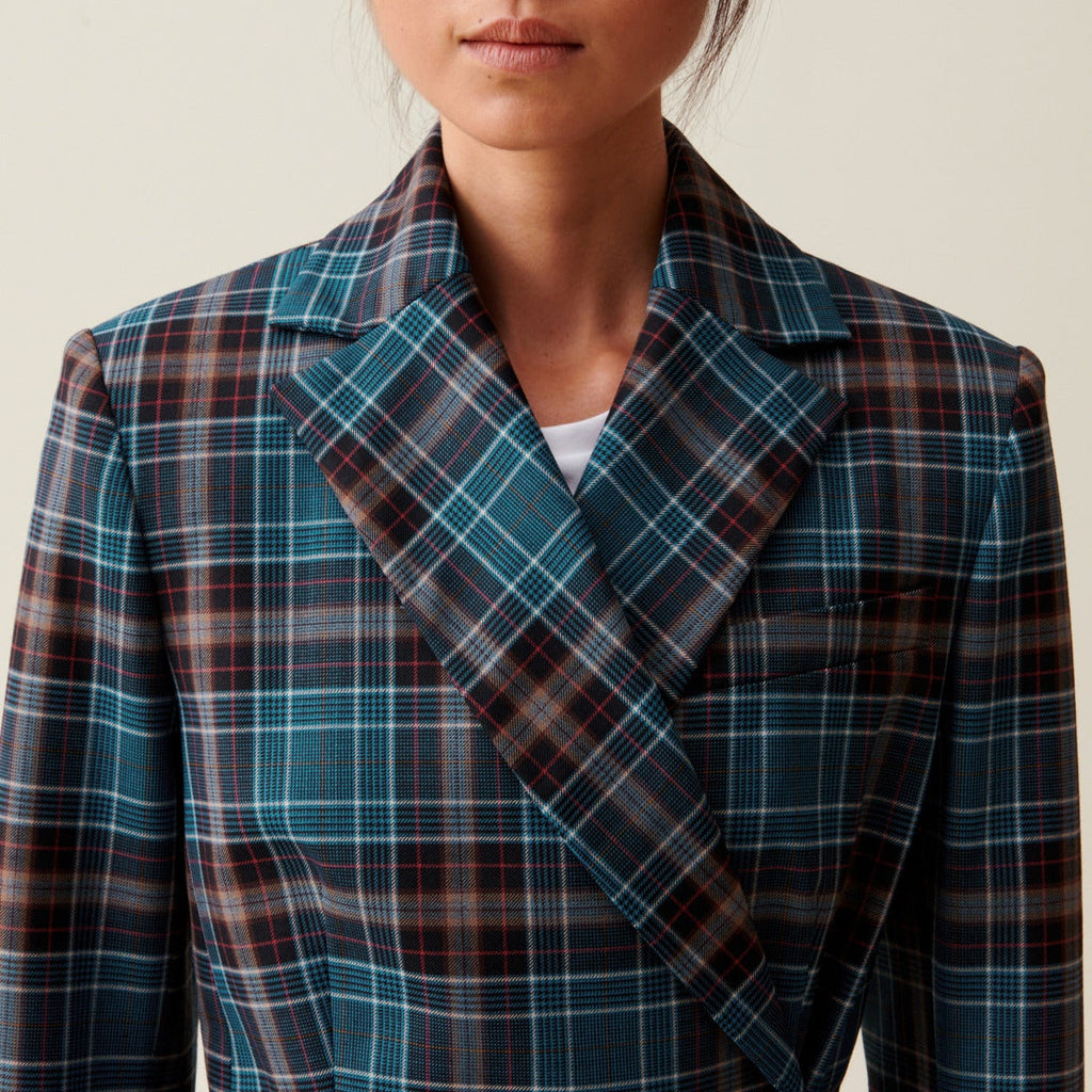 Chaqueta de traje a cuadros