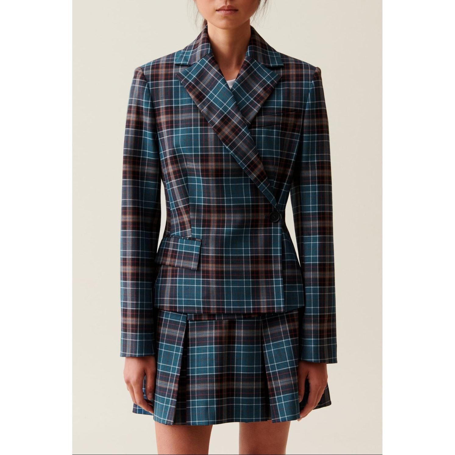 Chaqueta de traje a cuadros