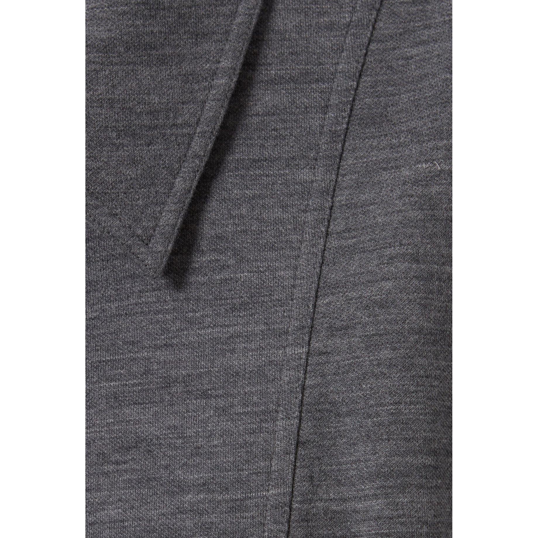 Chaqueta Entallada con Cremallera Gris
