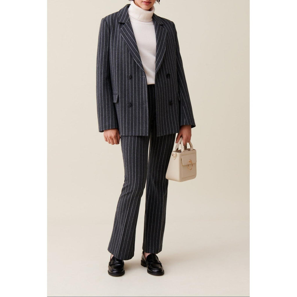 Claudie Pierlot - Veste Tailleur Rayée Oversized