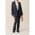 Claudie Pierlot - Veste Tailleur Rayée Oversized