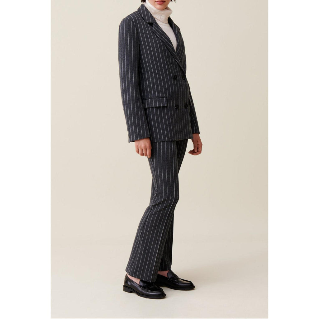 Oversized Striped Tailored Jacket