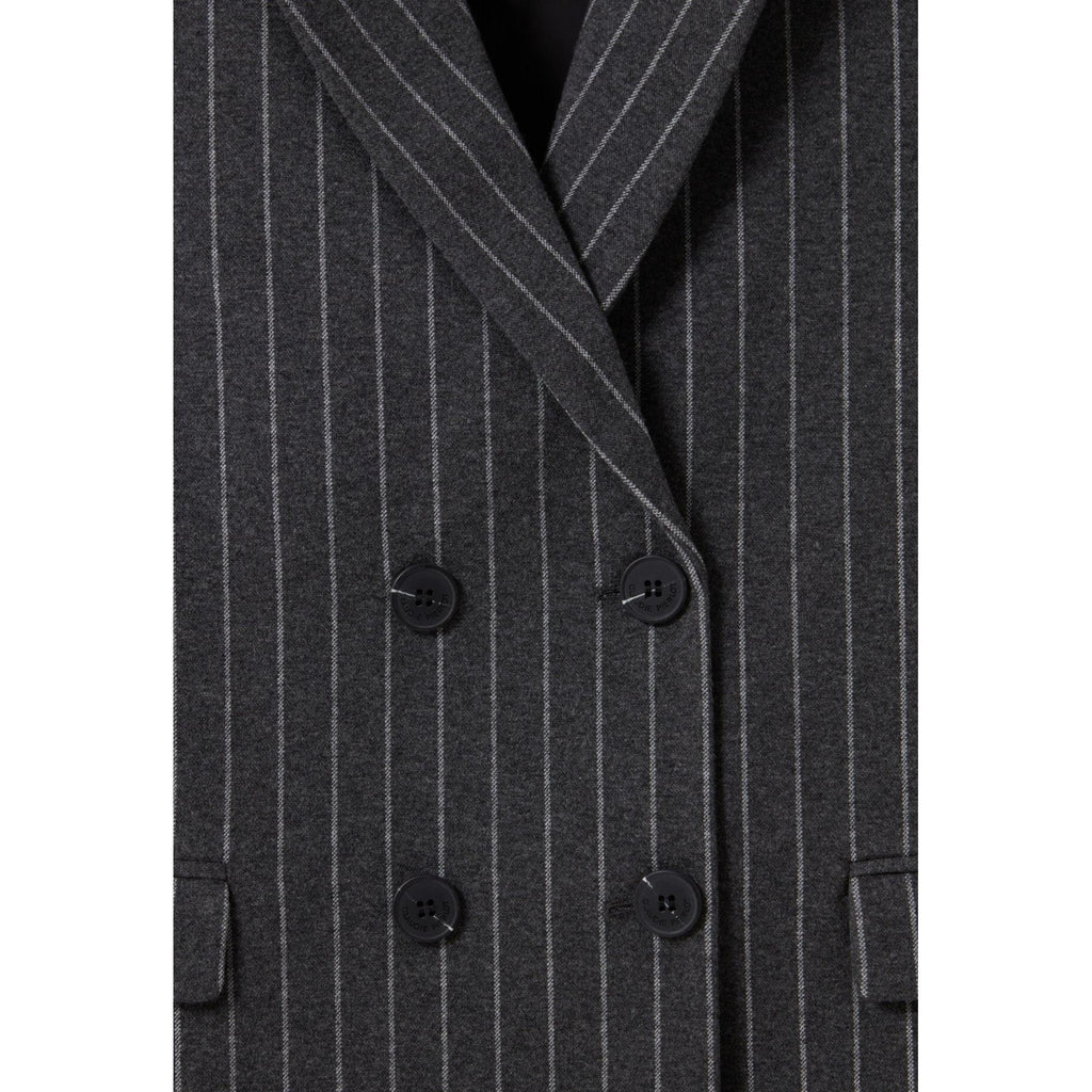 Oversized Striped Tailored Jacket