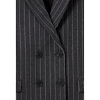 Oversized Striped Tailored Jacket