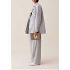 Chaqueta Sastre Gris Lana Mezclada