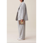 Claudie Pierlot - Veste Tailleur Gris Laine Mélangée