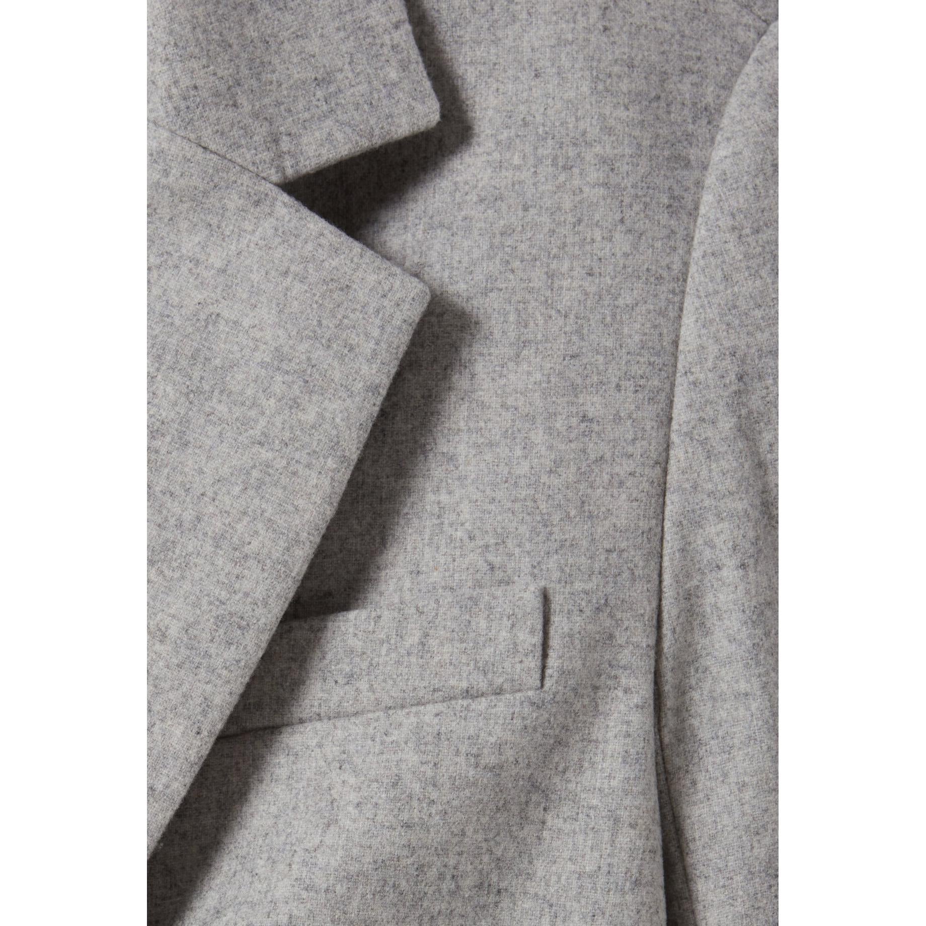 Chaqueta Sastre Gris Lana Mezclada