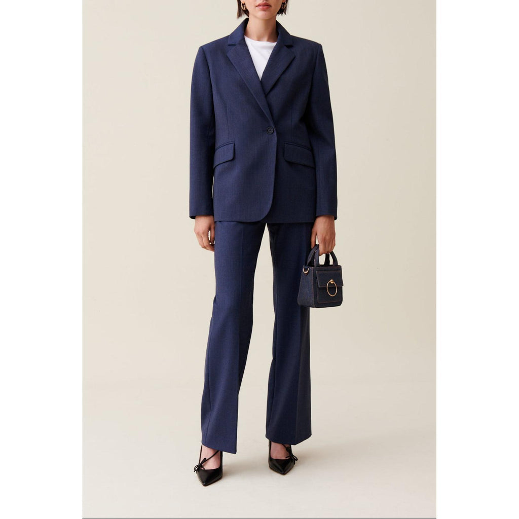 Navy Double-Breasted Blazer
