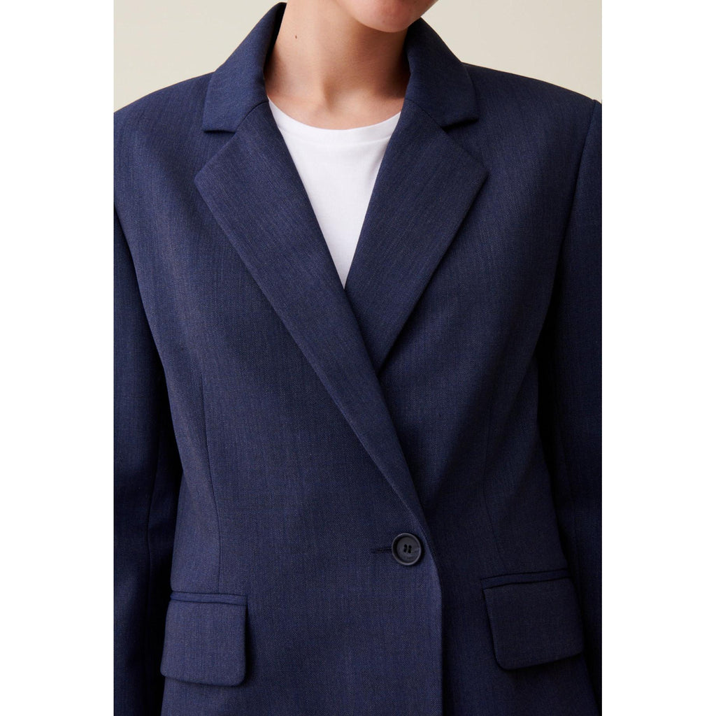 Navy Double-Breasted Blazer