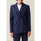 Navy Double-Breasted Blazer