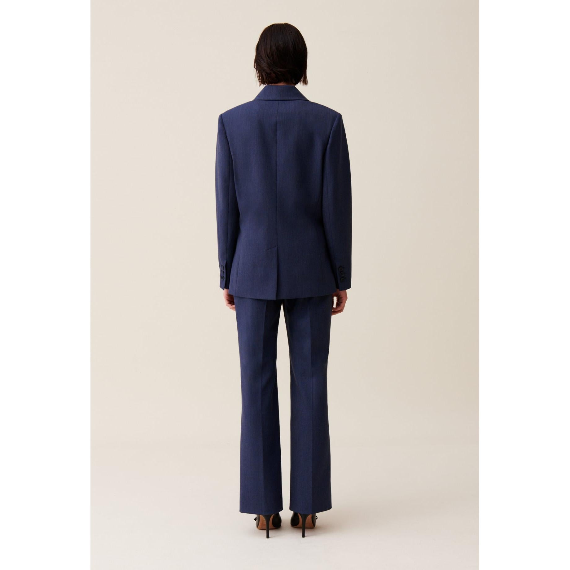 Navy Double-Breasted Blazer
