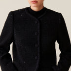 Claudie Pierlot - Veste Droite Noire Tweed