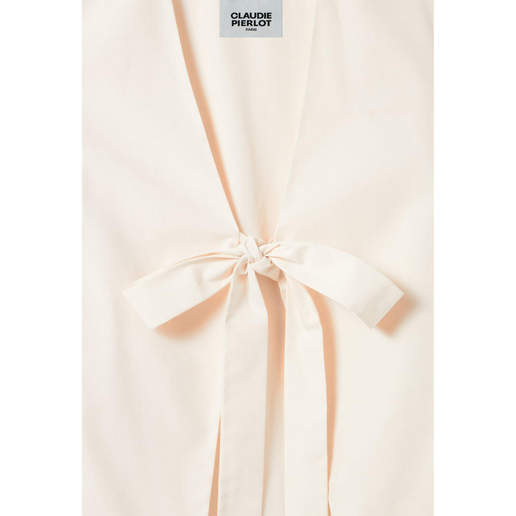 Blusa Cuello En V Para Anudar
