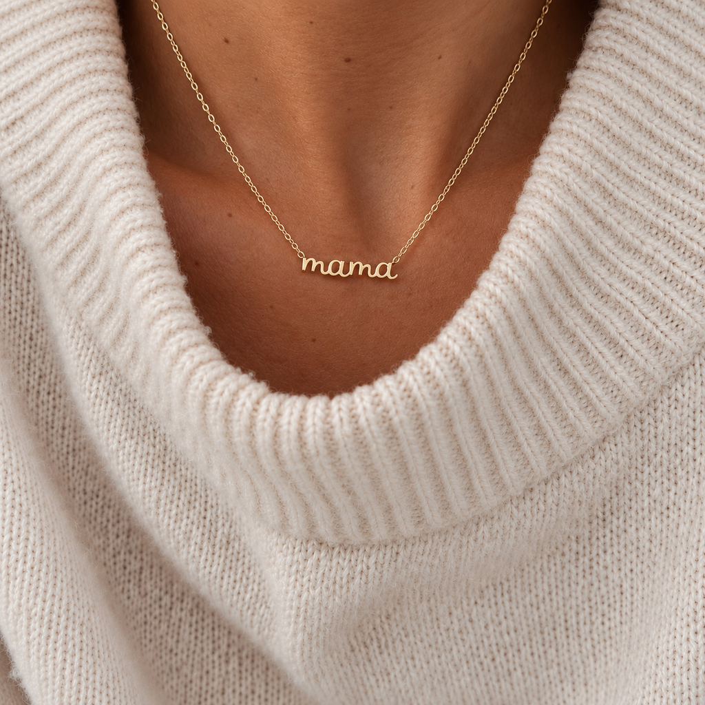 Collier Mama - Doré