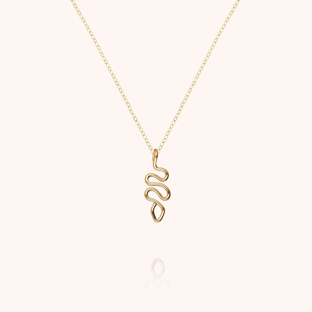 Collar Charms Serpiente — hecho a mano en París
