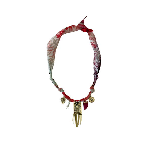Cosmic Vibes Square Eye Medal Necklace