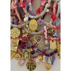 Collier Cosmic Vibes Plaque Strass