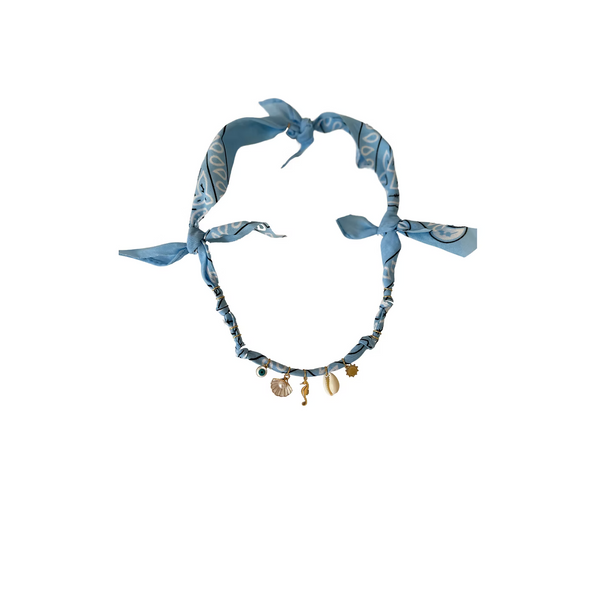 Collier Hydra Island Hippocampe Ciel
