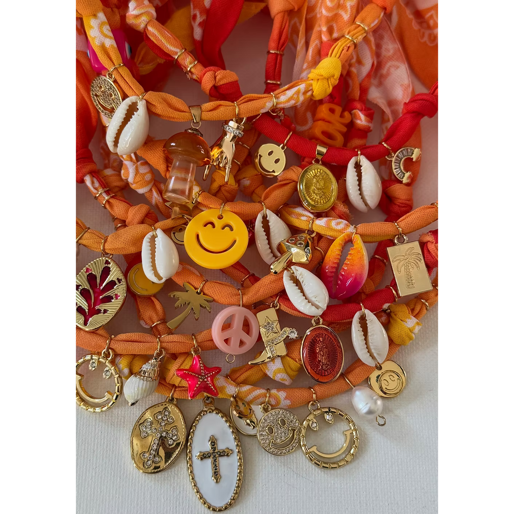 Collier Ibiza Sunrise Vierge Rouge