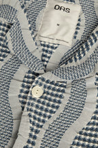 Como Cuba Waffle Blue Shirt