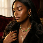 Double Cross Necklace