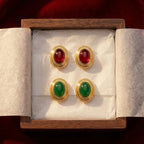 Boucles D'Oreilles Old Money Rouge