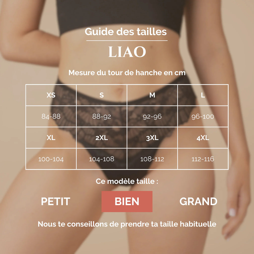 Liao - Culotte Menstruelle Flux Léger - XS au 4XL