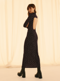 Robe High Lila Flowers