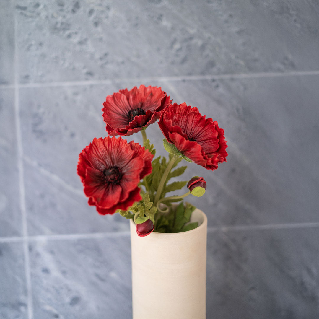 Coquelicot Artificiel Rouge
