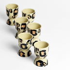 Set Of 2 Egg Cups - Leopard