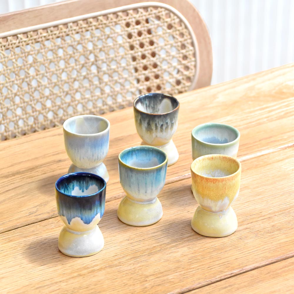 Set De 4 Coquetier - Jaune Sable