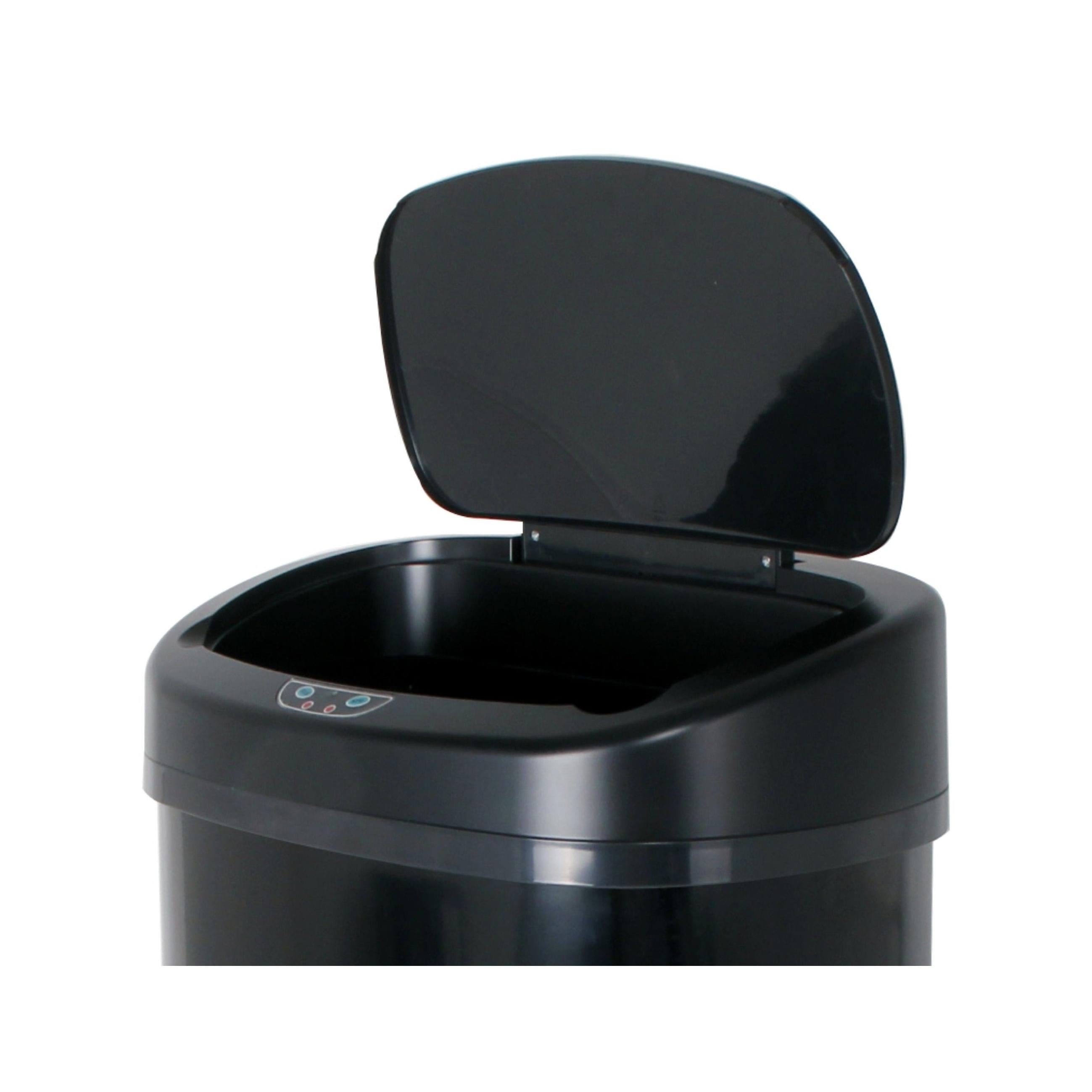 Rectangular automatic trash can cover MAJESTIC BLACK model Black