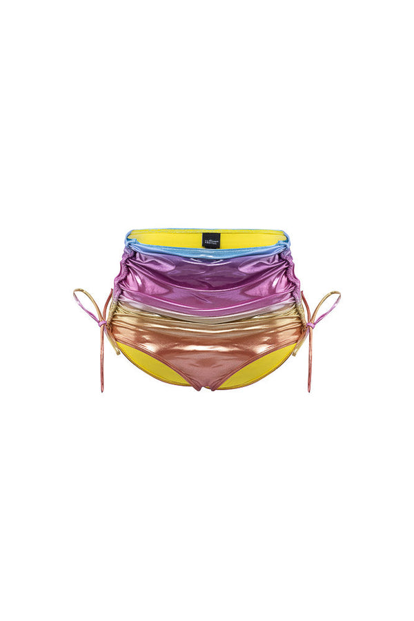 Fascinating High Waisted Panties Sunset Red/Blue