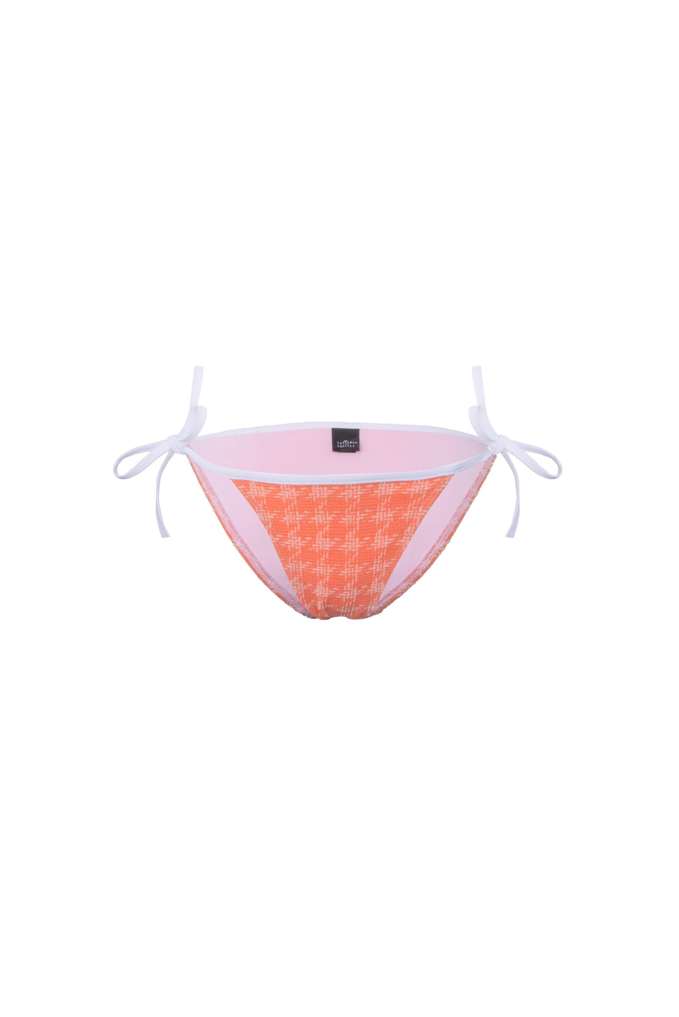 Orange Gingham Bikini Panties