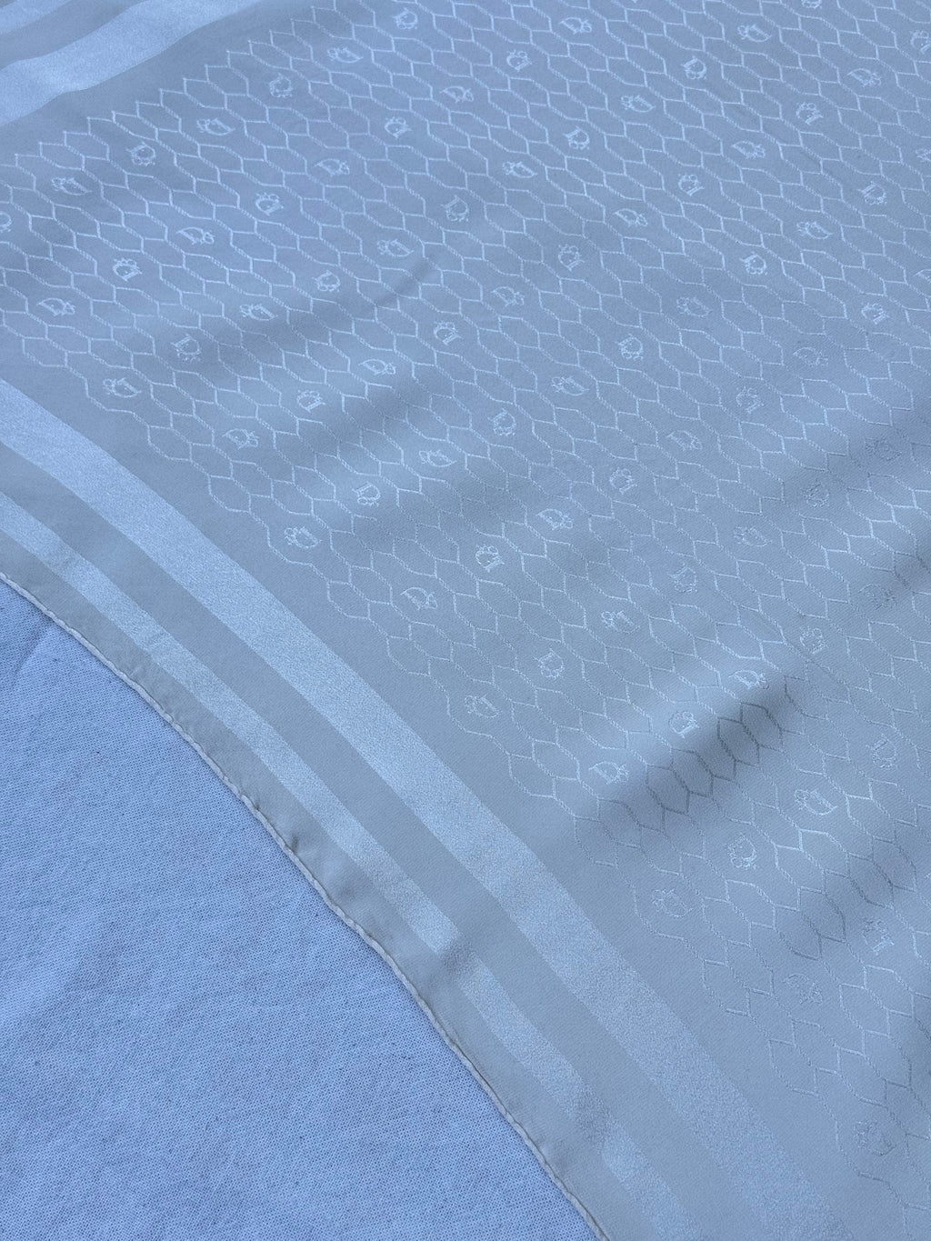 Vintage Christian Dior Scarf – Tone-on-Tone Monogram