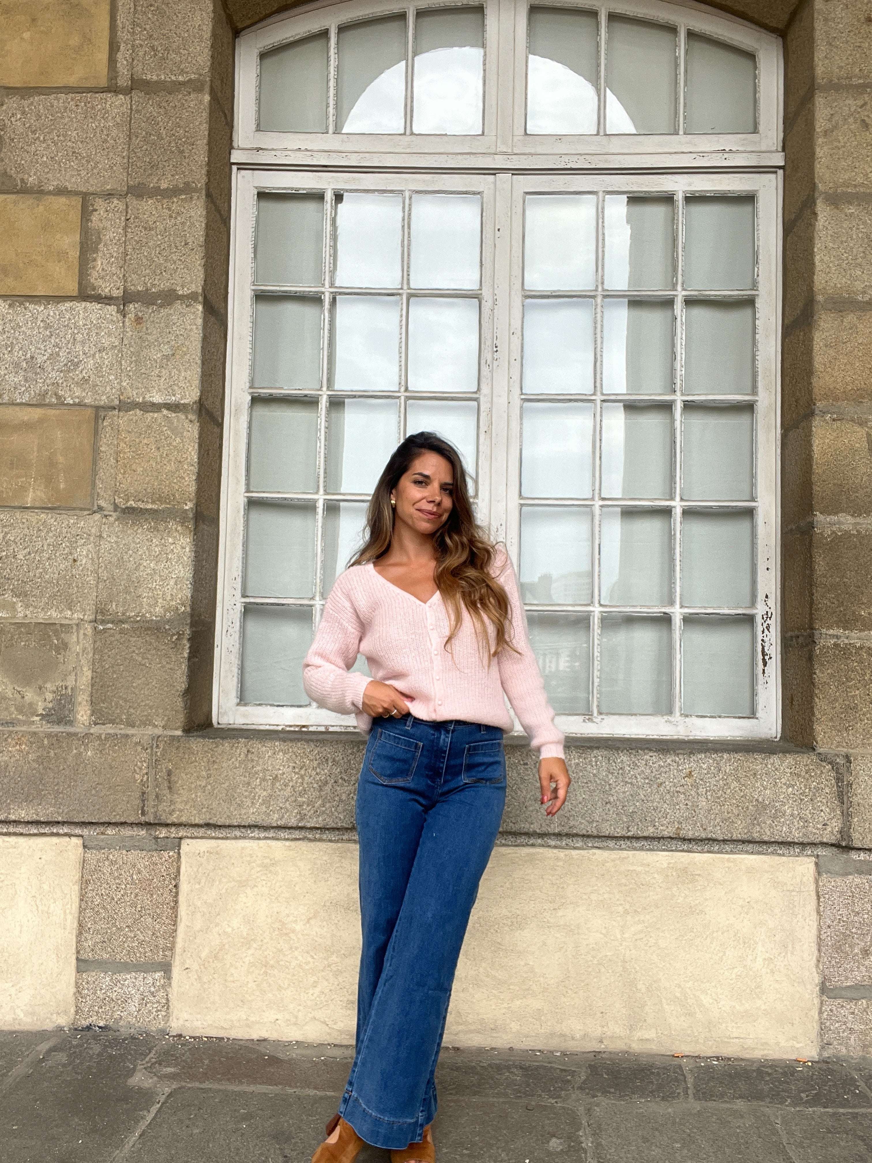 Alice Pink Wool Cardigan