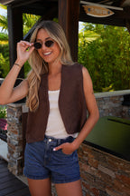 Gilet Sans Manches Elia - Marron