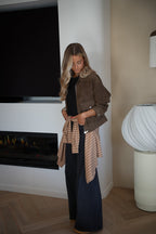 Chaqueta Rebeca Ante - Chocolate