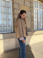 Veste trench Edith en coton Liberty camel