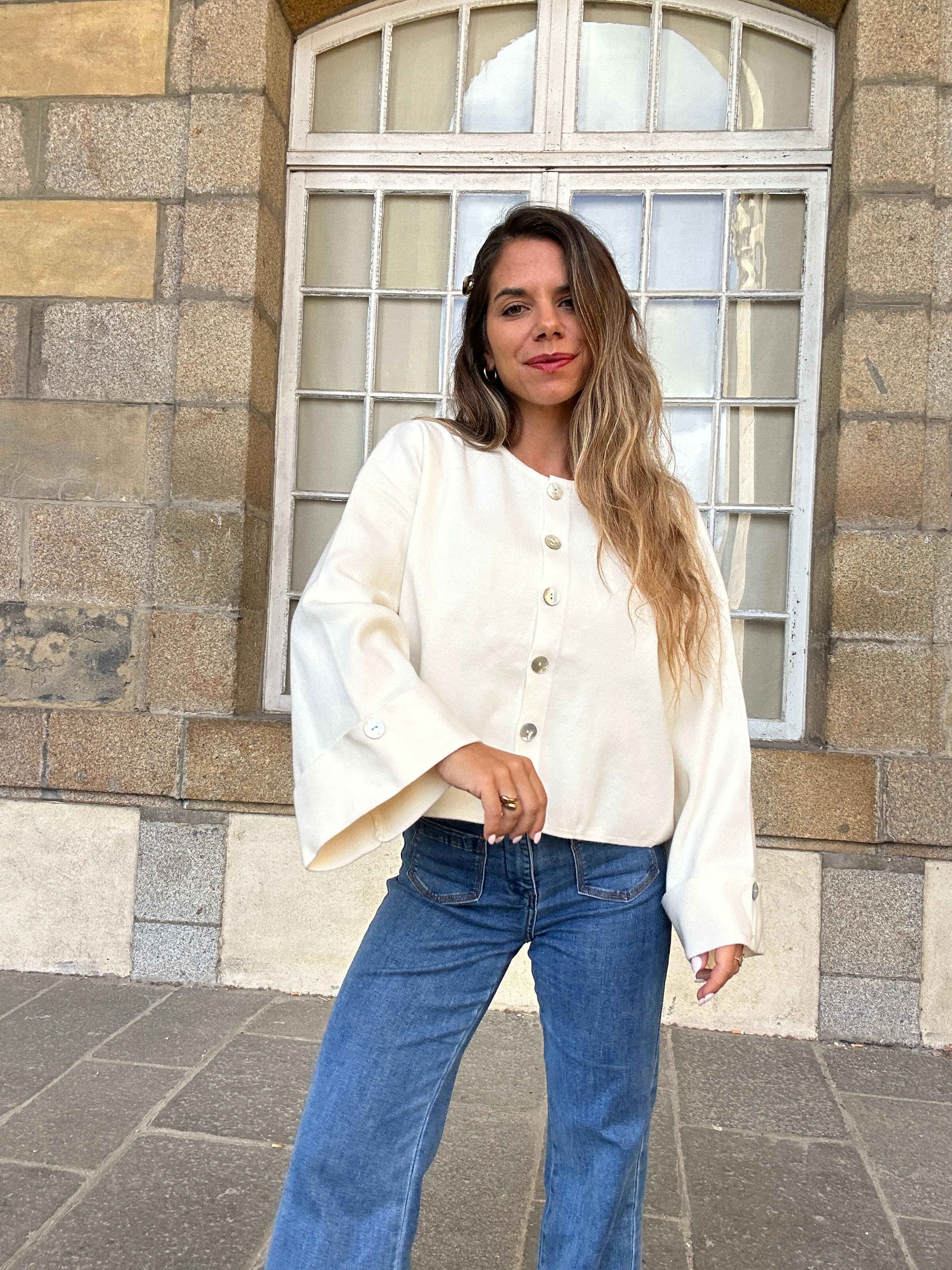 Cardigan Judith Blanc Cassé