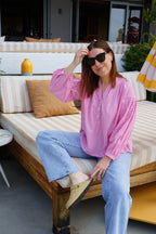 Blusa a cuadros rosa Clothilde