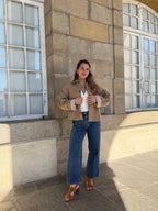 Veste trench Edith en coton Liberty camel