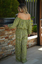 Blouse Imprimée Nita - Verte