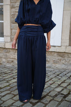 Pantalones rectos Maiane - Azul marino