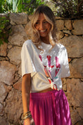T-Shirt Santiags Coline - Blanc