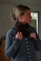 Chocolate Knit Max Scarf