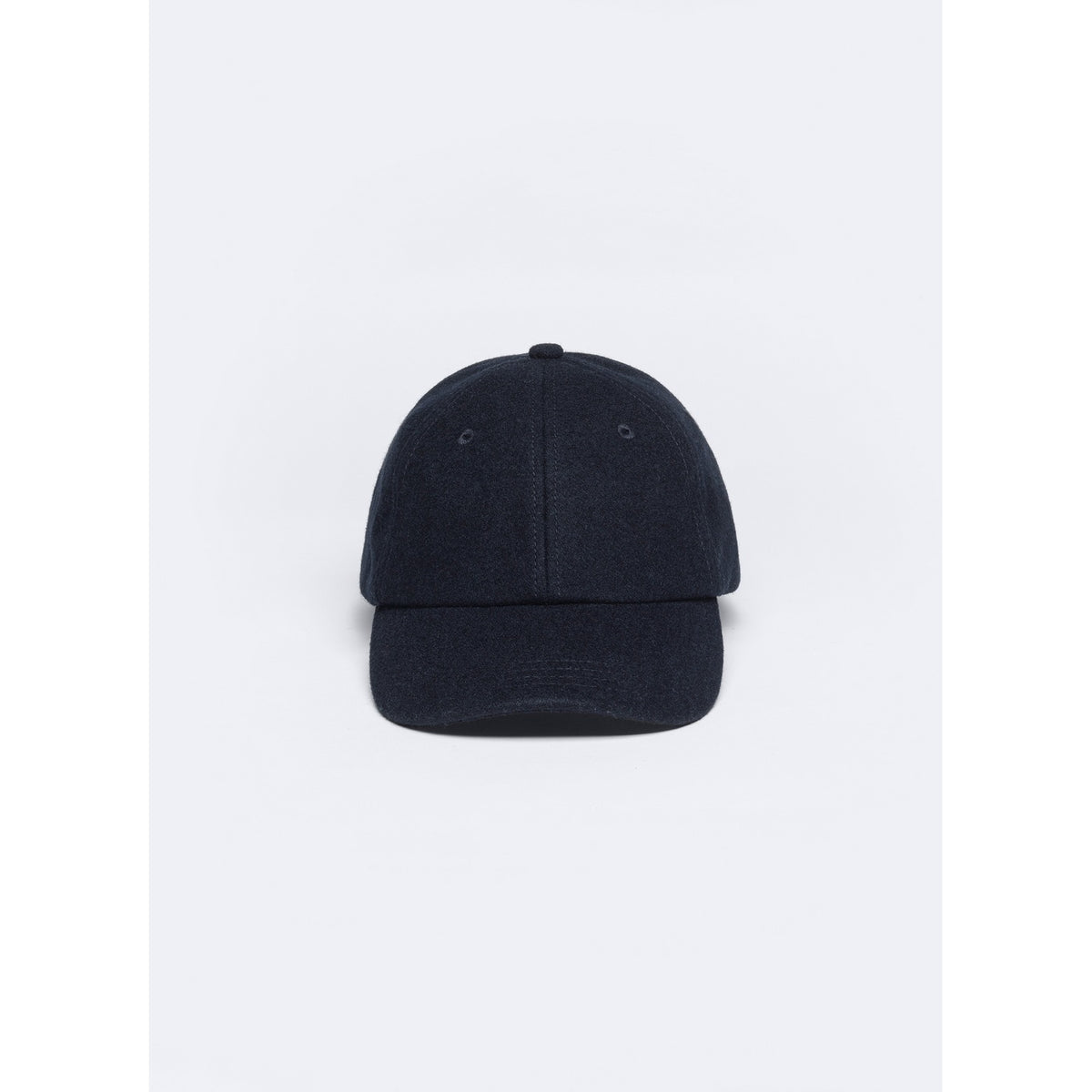 Casquette En Laine Mélangée - Bleu Marine