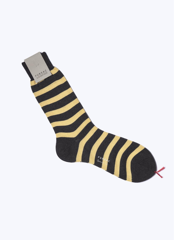 Fursac - Chaussettes Rayées En Coton Jacques Tati - Souris - Homme