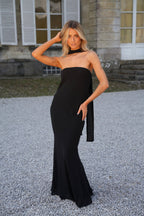 Robe Bustier Unie Malo - Noire